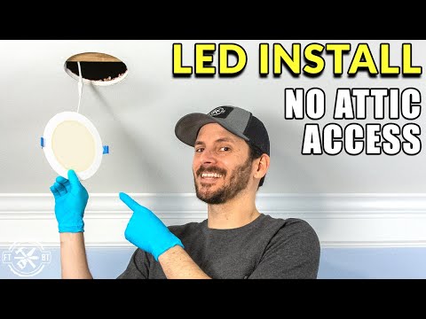 Thumbnail for Recessed Lighting Install with No Attic or Prior Wiring